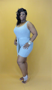 RIBBED ROMPER