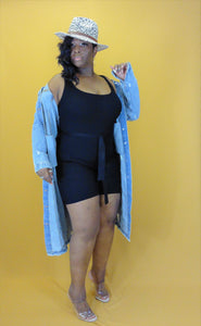 RIBBED ROMPER